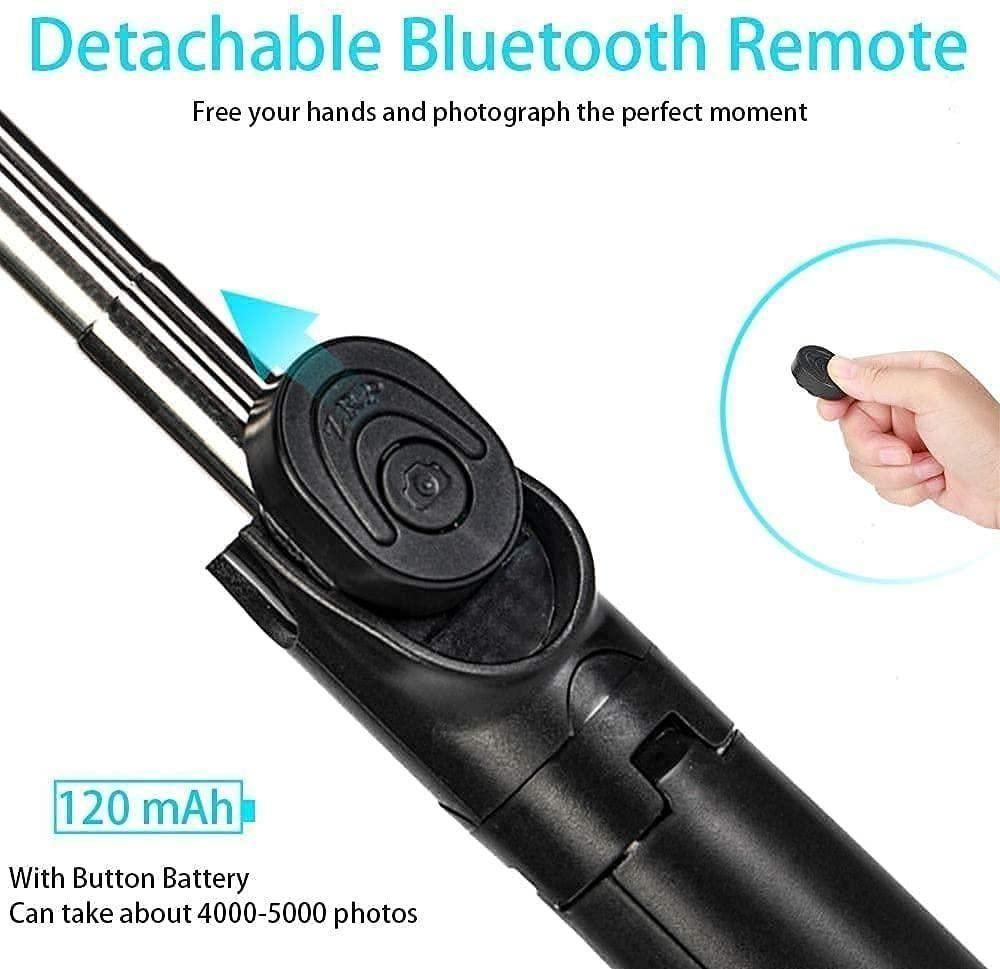 Selfie Stick Tripod with Bluetooth Remote