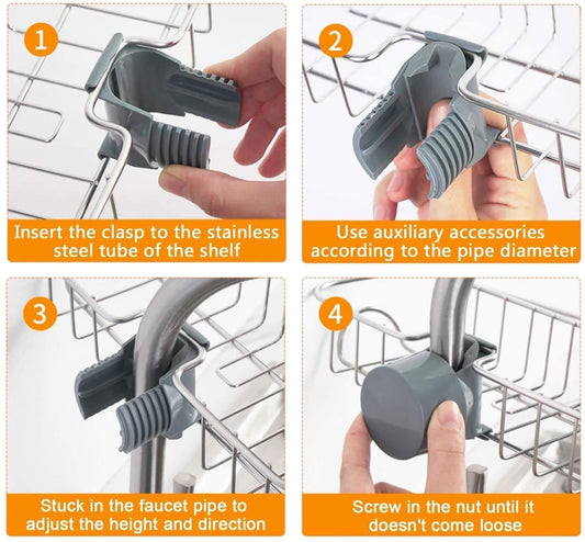 Stainless Steel Faucet Hanging Shelf Sponge Holders