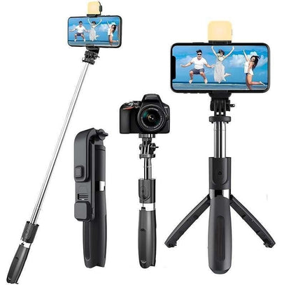 Selfie Stick Tripod with Bluetooth Remote